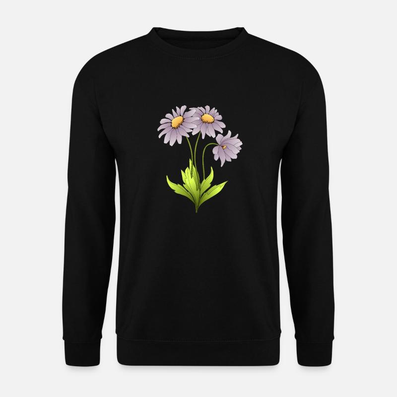 Blumen - Unisex Pullover - Schwarz