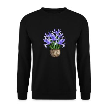 flowers lilies tulips orchids sunflower dahlia ger - Unisex Pullover - Schwarz - Vorne - Alina (178cm) & Michal (187cm)