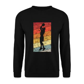 Basketteur basket-ball basketteur - Sweat-shirt Unisexe - noir - Devant - Alina (178cm) & Michal (187cm)