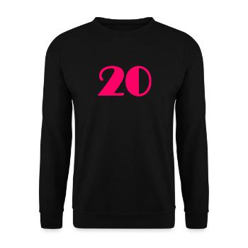 20 YEARS,20TH ANNIVERSARY,20 ANNIVERSARY 20 YEARS,20 - Unisex Sweatshirt - black - Front - Alina (178cm) & Michal (187cm)
