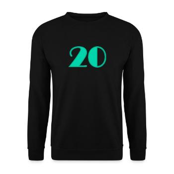 20 YEARS,20TH ANNIVERSARY,20 ANNIVERSARY 20 YEARS,20 - Unisex Sweatshirt - black - Front - Alina (178cm) & Michal (187cm)