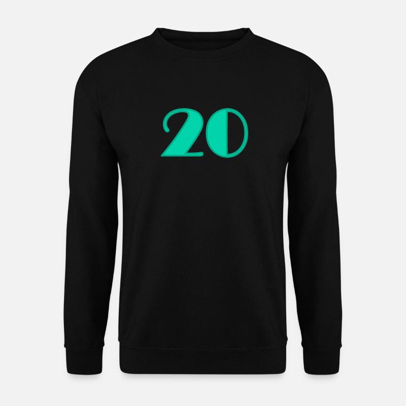 20 ANS,20e ANNIVERSAIRE,ANNIVERSAIRE 20 ANS,20 - Sweat-shirt Unisexe - noir