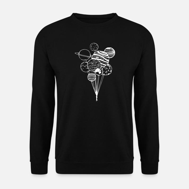 balloons planet - Unisex Sweatshirt - black