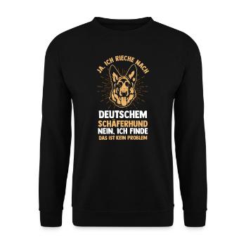 Hund Hundebesitzer Hund Deutsche Schäferhunde Gesc - Unisex Pullover - Schwarz - Vorne - Alina (178cm) & Michal (187cm)