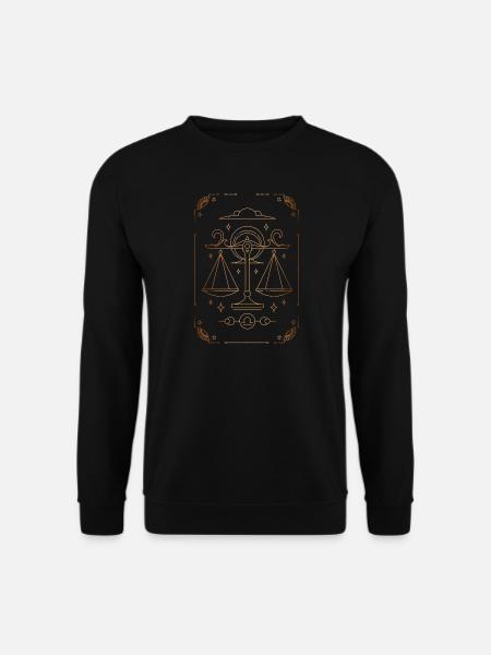 Sign of Libra: Zodiac constellation - Unisex Sweatshirt - black