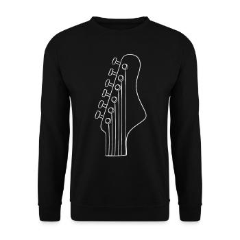 Guitare Simplement - Sweat-shirt Unisexe - noir - Devant - Alina (178cm) & Michal (187cm)