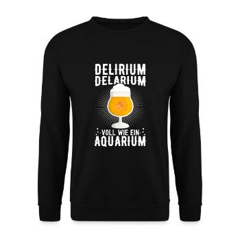 Drôle de pain grillé Boire comme un aquarium - Sweat-shirt Unisexe - noir - Devant - Alina (178cm) & Michal (187cm)