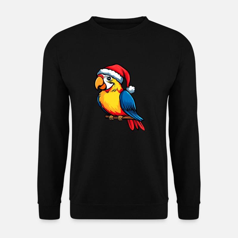 Perroquets Noël - Sweat-shirt Unisexe - noir
