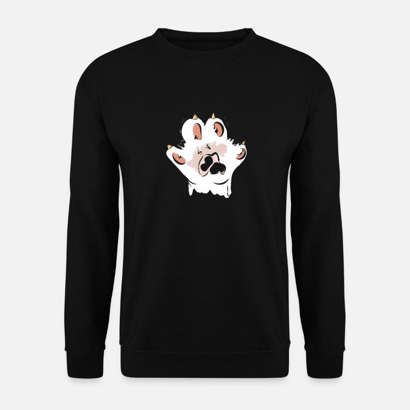 cat Katze give me 5 - Unisex Pullover - Schwarz