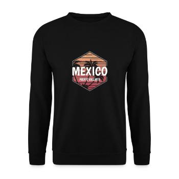 Puerto Vallarta Mexico Beach Vacances Souvenir - Sweat-shirt Unisexe - noir - Devant - Alina (178cm) & Michal (187cm)