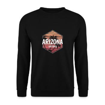 Scottsdale Arizona Desert Vacation Souvenir - Sweat-shirt Unisexe - noir - Devant - Alina (178cm) & Michal (187cm)