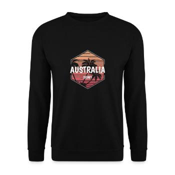 Sydney Australia Beach Vacation Souvenir - Unisex Sweatshirt - black - Front - Alina (178cm) & Michal (187cm)
