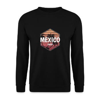 Cancun Mexico Beach Vacances Souvenir - Sweat-shirt Unisexe - noir - Devant - Alina (178cm) & Michal (187cm)