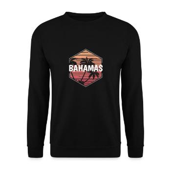 Bahamas Beach Vacances Souvenir - Sweat-shirt Unisexe - noir - Devant - Alina (178cm) & Michal (187cm)