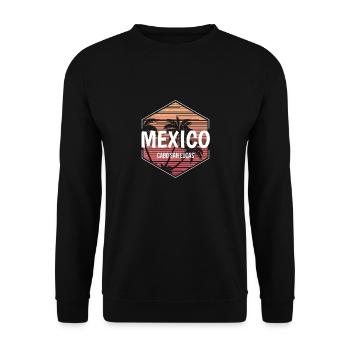 Cabo Mexico Beach Vacances Souvenir - Sweat-shirt Unisexe - noir - Devant - Alina (178cm) & Michal (187cm)