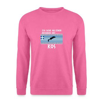 Kos Spruch Griechenland Urlaub - Unisex Pullover - Pink - Vorne