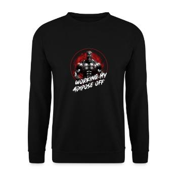 Musculation Motivation Muscle Skull Six Pack - Sweat-shirt Unisexe - noir - Devant - Alina (178cm) & Michal (187cm)