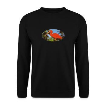 ibis 1 Red Flamingo Amazonia - Unisex Sweatshirt - black - Front - Alina (178cm) & Michal (187cm)
