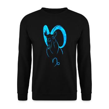 Bouquetin - Sweat-shirt Unisexe - noir - Devant - Alina (178cm) & Michal (187cm)