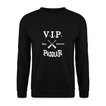 Paddler VIP très important - Canot de bateau-dragon - Sweat-shirt Unisexe - noir - Devant - Alina (178cm) & Michal (187cm)