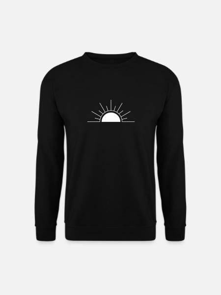 Minimalistic Sun. - Unisex Sweatshirt - black