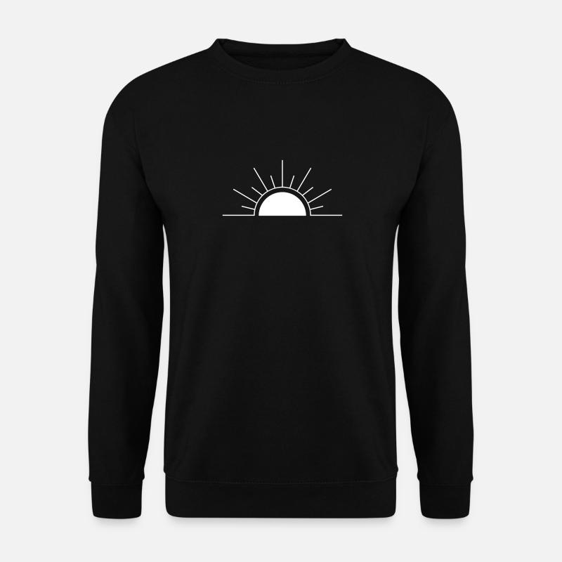 Minimalistic Sun. - Unisex Sweatshirt - black