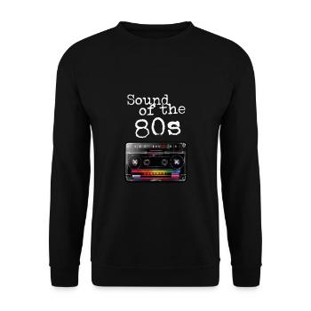 Son des années 80 - Sweat-shirt Unisexe - noir - Devant - Alina (178cm) & Michal (187cm)