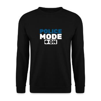 Mode police sur cadeau drôle - Sweat-shirt Unisexe - noir - Devant - Alina (178cm) & Michal (187cm)