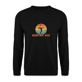 Kiss My Ace Volleyball Spielen - Sweat-shirt Unisexe - noir - Devant - Alina (178cm) & Michal (187cm)