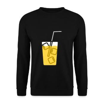 Drink Lemonade Summer - Unisex Sweatshirt - black - Front - Alina (178cm) & Michal (187cm)