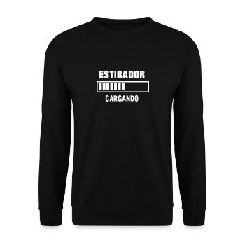 Longshoreman Loading - T-Shirts & More with Humor - Unisex Sweatshirt - black - Front - Alina (178cm) & Michal (187cm)