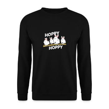 Lapins mignons - Sweat-shirt Unisexe - noir - Devant - Alina (178cm) & Michal (187cm)