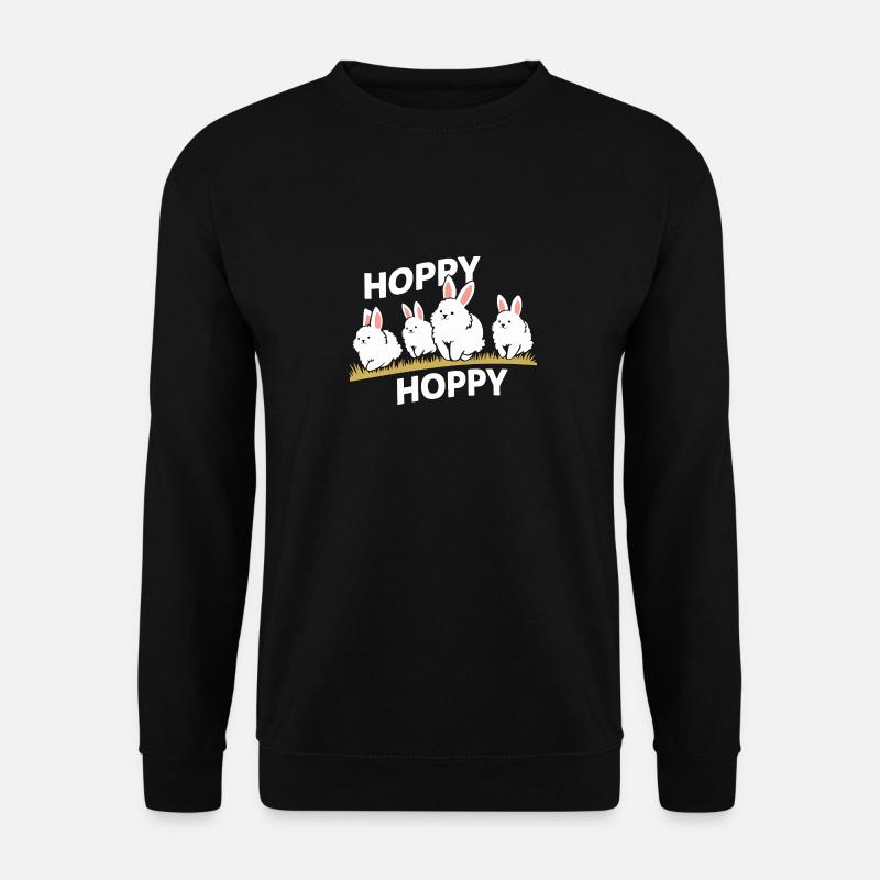 Niedliche Hasen - Unisex Pullover - Schwarz