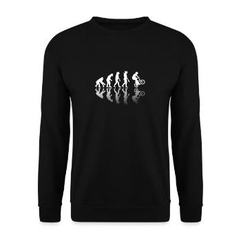 BMX Evolution Miroir cadeau - Sweat-shirt Unisexe - noir - Devant - Alina (178cm) & Michal (187cm)