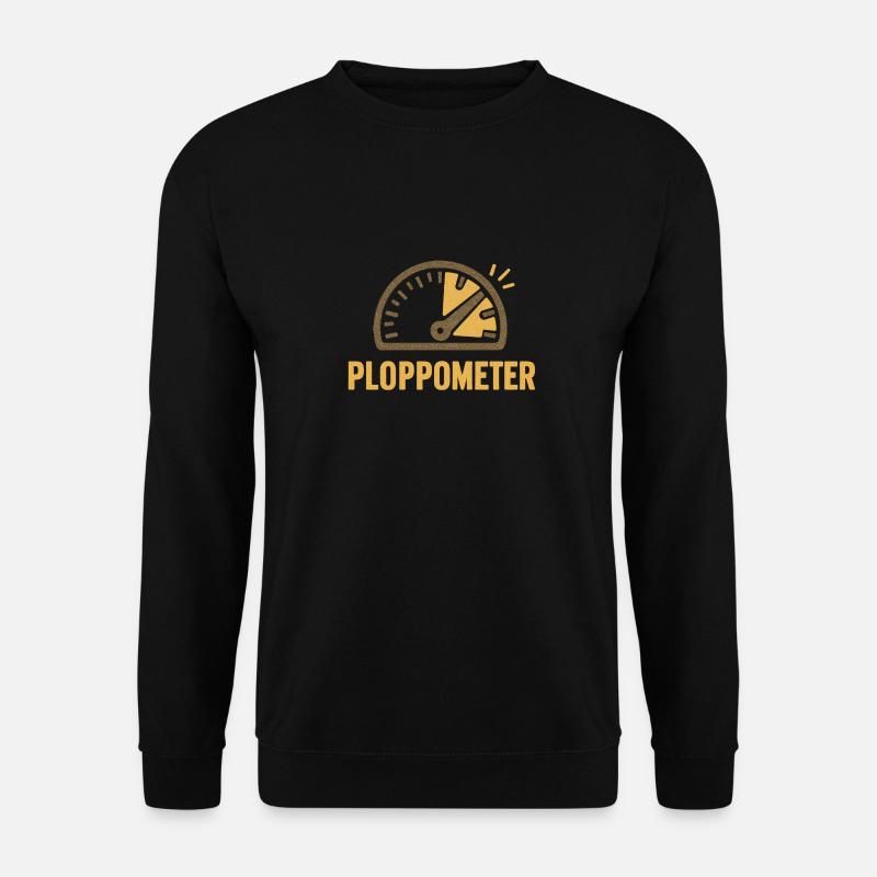 PLOPPOMETER - Unisex Pullover - Schwarz