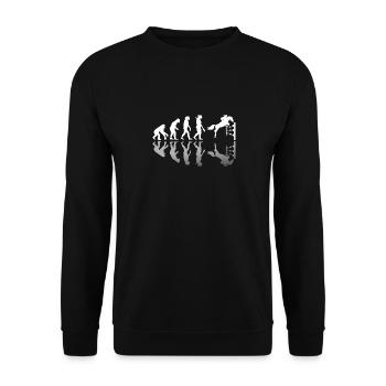 Evolution of a rider equitation gift - Unisex Sweatshirt - black - Front - Alina (178cm) & Michal (187cm)