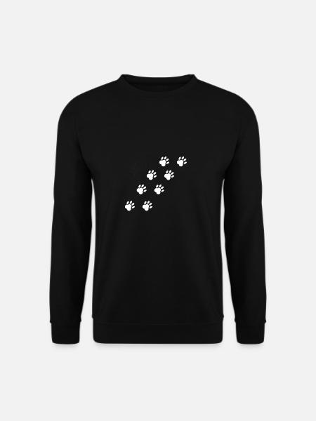 Pfotenabdrücke - Unisex Pullover - Schwarz