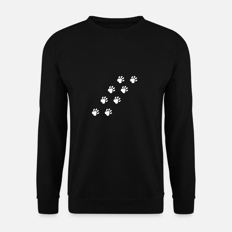 Empreintes de pattes - Sweat-shirt Unisexe - noir