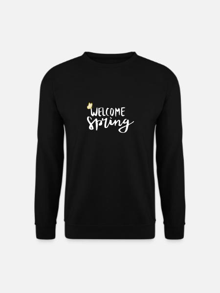 Welcome Spring - Unisex Pullover - Schwarz