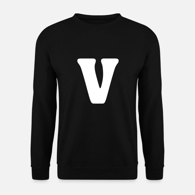 V - Unisex Pullover - Schwarz