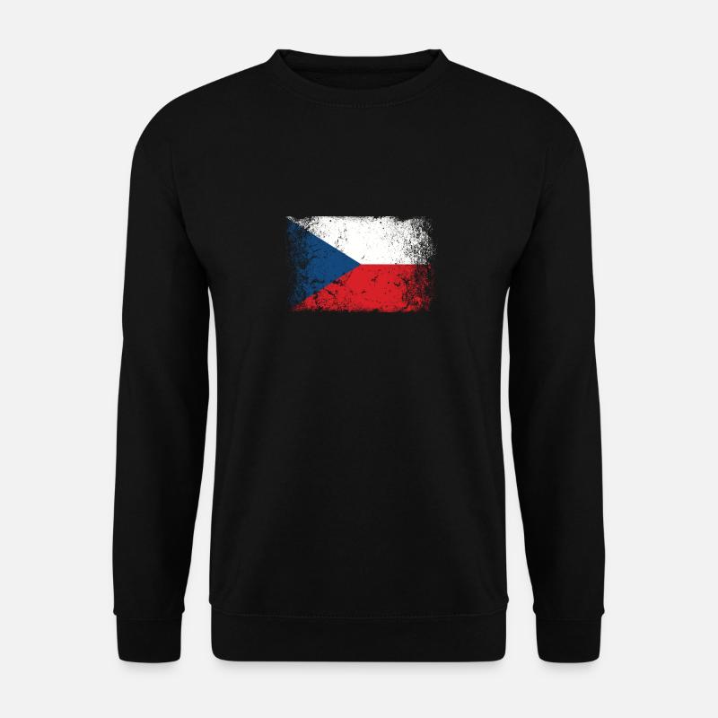 République tchèque Drapeau tchèque Vintage - Sweat-shirt Unisexe - noir