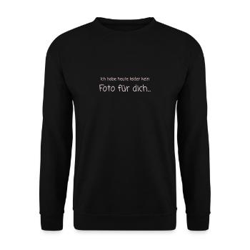 Topmodel Foto - Unisex Pullover - Schwarz - Vorne - Alina (178cm) & Michal (187cm)