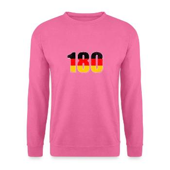 180 cent quatre-vingts fléchettes drapeau allemand - Sweat-shirt Unisexe - rose - Devant