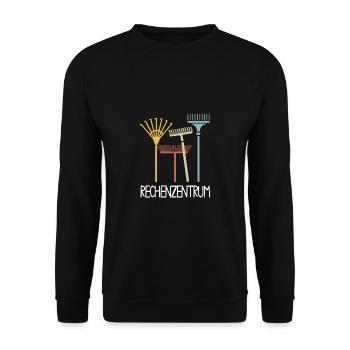 Rechenzentrum Gärtner Garten Gartenarbeit - Unisex Pullover - Schwarz - Vorne - Alina (178cm) & Michal (187cm)