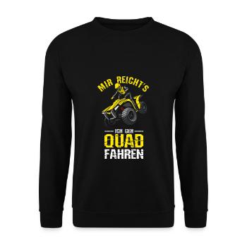 Mir Reichts Ich Geh Quad Fahren | 4x4 Quad Bike Sp - Unisex Pullover - Schwarz - Vorne - Alina (178cm) & Michal (187cm)