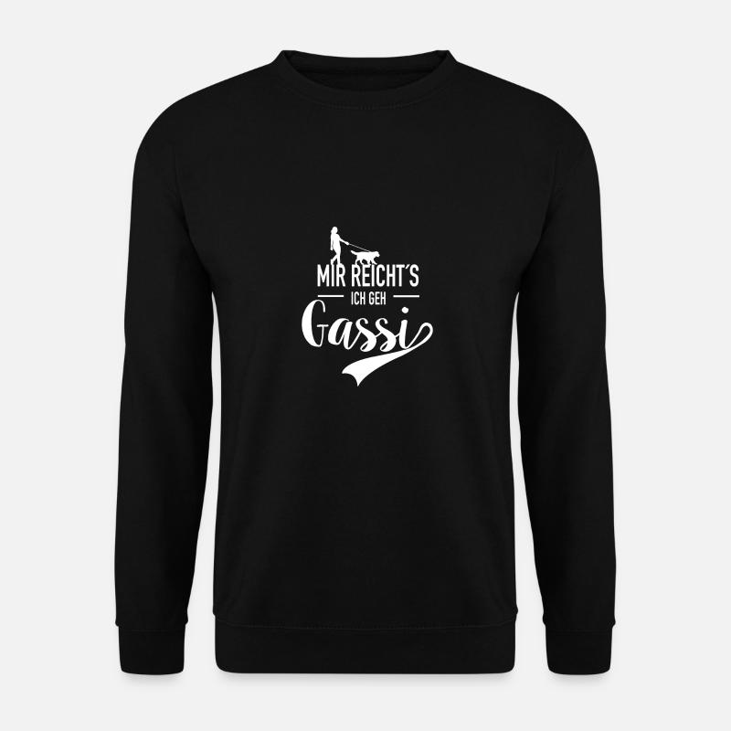 mir reichts ich geh gassi - Unisex Pullover - Schwarz