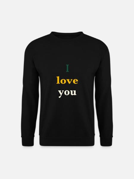 I love you - Unisex Sweatshirt - black