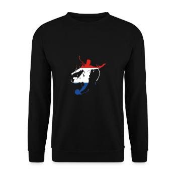 Holland Netherlands World Championship Flag - Unisex Sweatshirt - black - Front - Alina (178cm) & Michal (187cm)