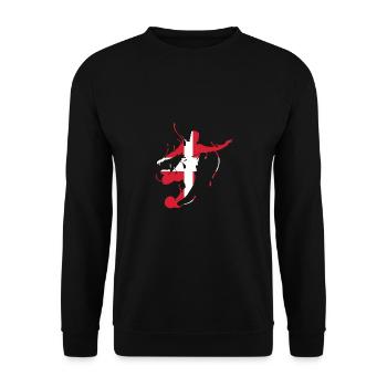 Danemark Coupe du monde de flag football - Sweat-shirt Unisexe - noir - Devant - Alina (178cm) & Michal (187cm)