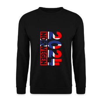Urlaub Norwegen 2024 Fischer Angelteam Karpfen Ang - Unisex Pullover - Schwarz - Vorne - Alina (178cm) & Michal (187cm)
